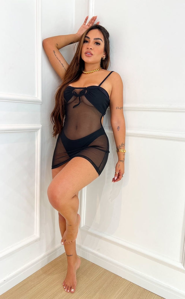 Cover Up Dress - Black