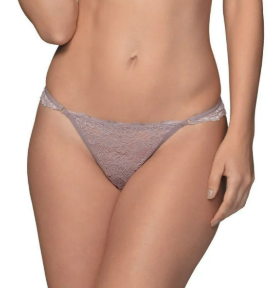 White lace bikini panties, specifically the Idylle DeMillus